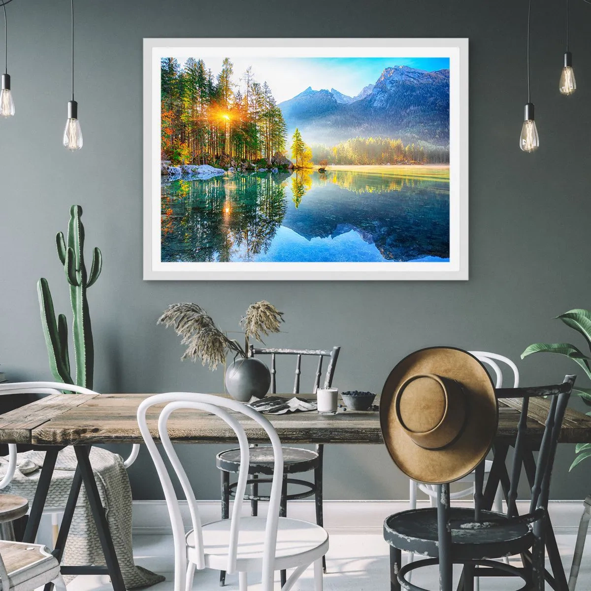 Poster in einem weißen Rahmen - Majestät und Süße - 100x70 cm