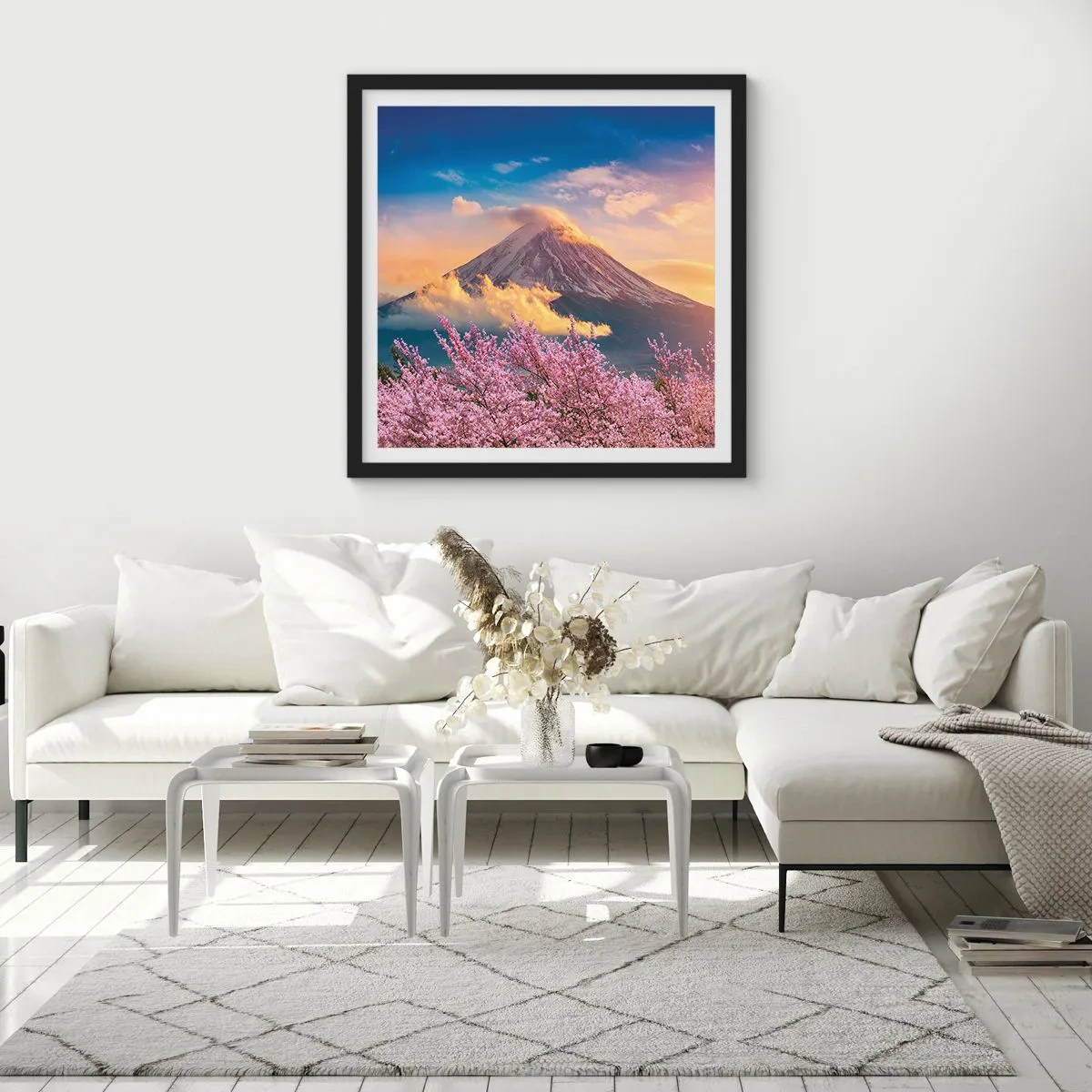 Poster in einem schwarzem Rahmen - Japanische Heiligkeit - 30x30 cm
