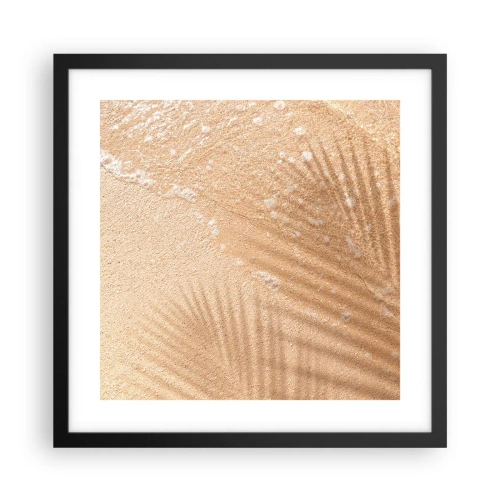 Poster in einem schwarzem Rahmen - Der Schatten eines heißen Sommers - 40x40 cm