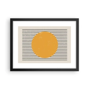 Poster in einem schwarzem Rahmen - Die Kraft der Einfachheit - 40x30 cm