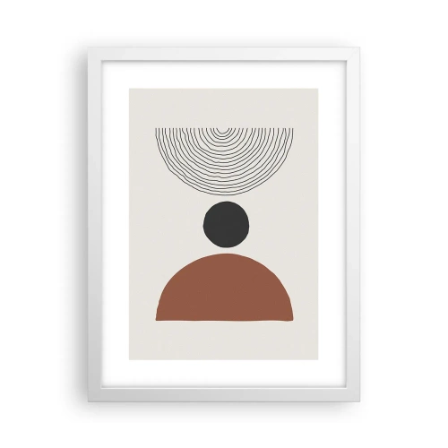 Poster in einem weißen Rahmen - Das Zentrum der Aufmerksamkeit - 30x40 cm