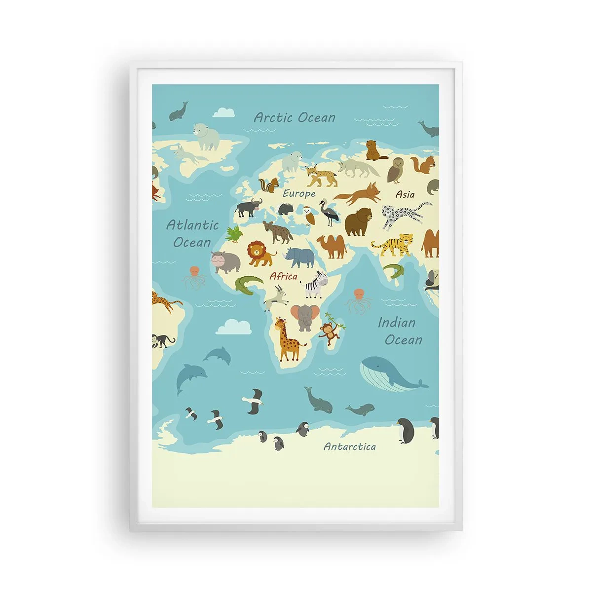 Poster in einem weißen Rahmen - Gute Nachbarn - 70x100 cm