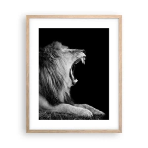 Poster in einem Rahmen aus heller Eiche - Ohne Zweifel - 40x50 cm