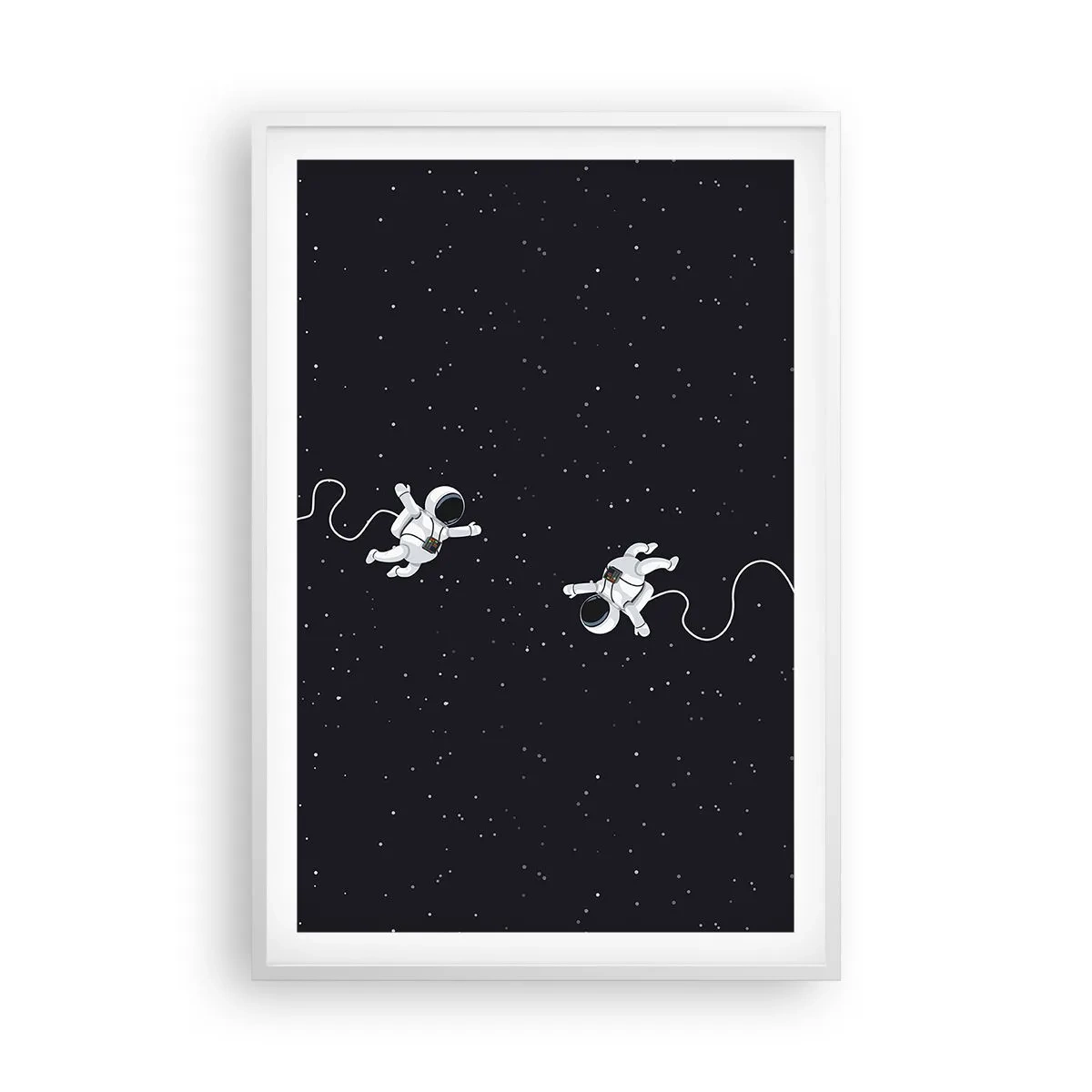 Poster in einem weißen Rahmen - Kosmischer Tanz - 61x91 cm