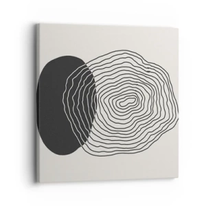 Bild auf Leinwand - Leinwandbild - Dauer und Schwingung - 30x30 cm