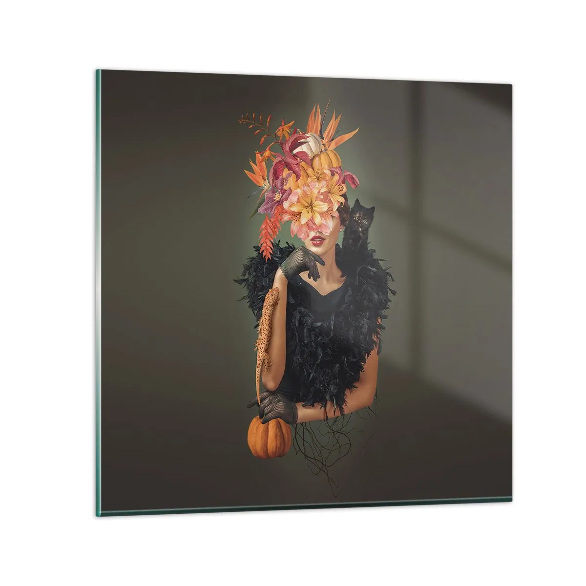 Glasbild - Bild auf glas - Der Zauber einer Hexe - 30x30 cm