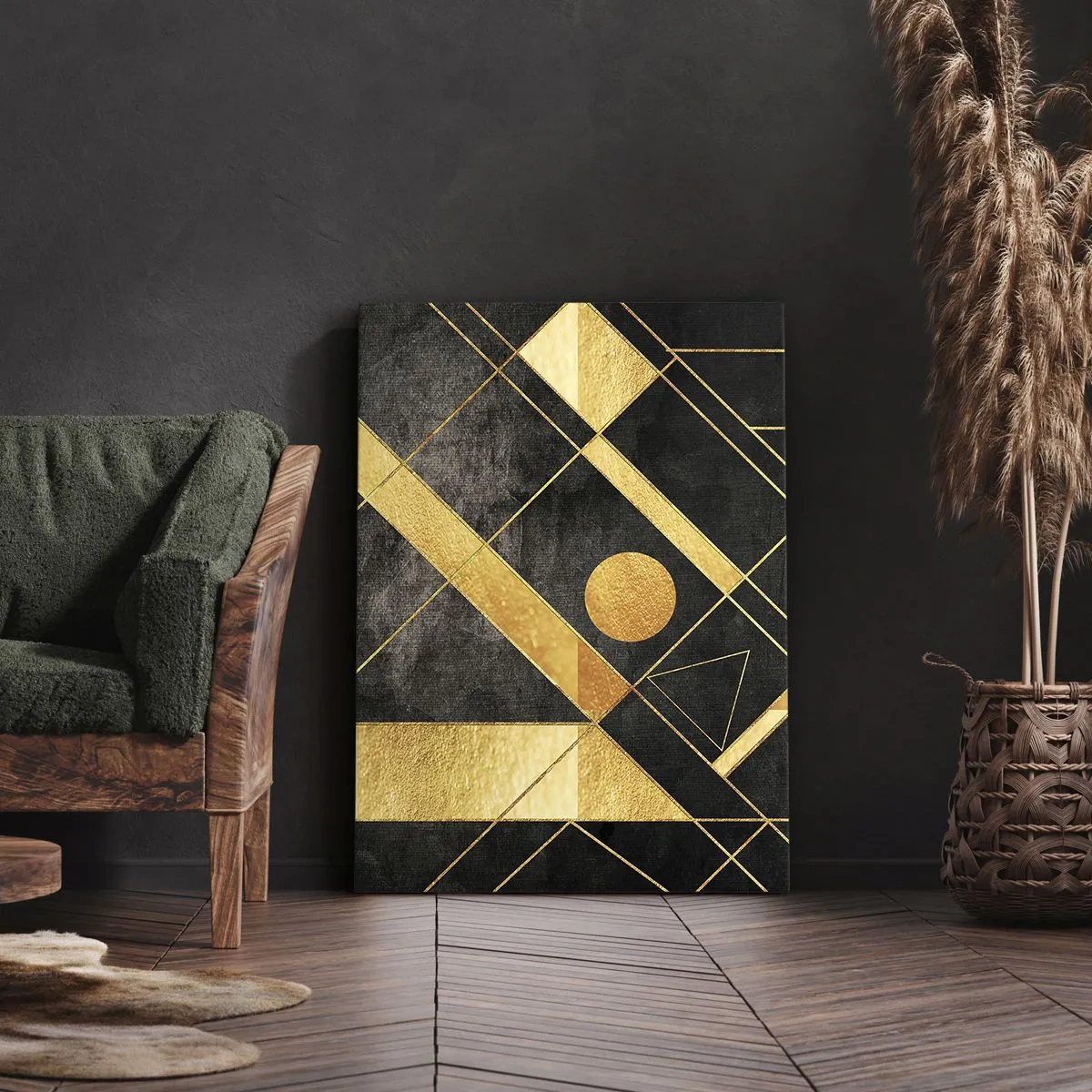 Bild auf Leinwand - Leinwandbild - Die Sonne der Wüste - 45x80 cm