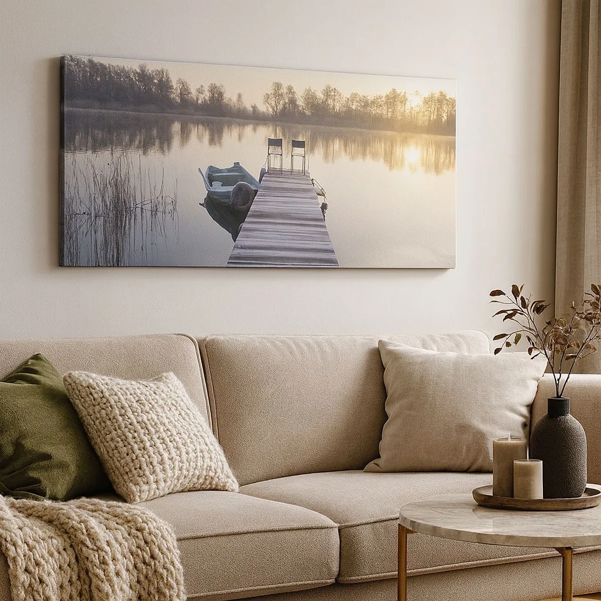 Bild auf Leinwand - Leinwandbild - Ich komme nach einiger Zeit zurück - 100x40 cm