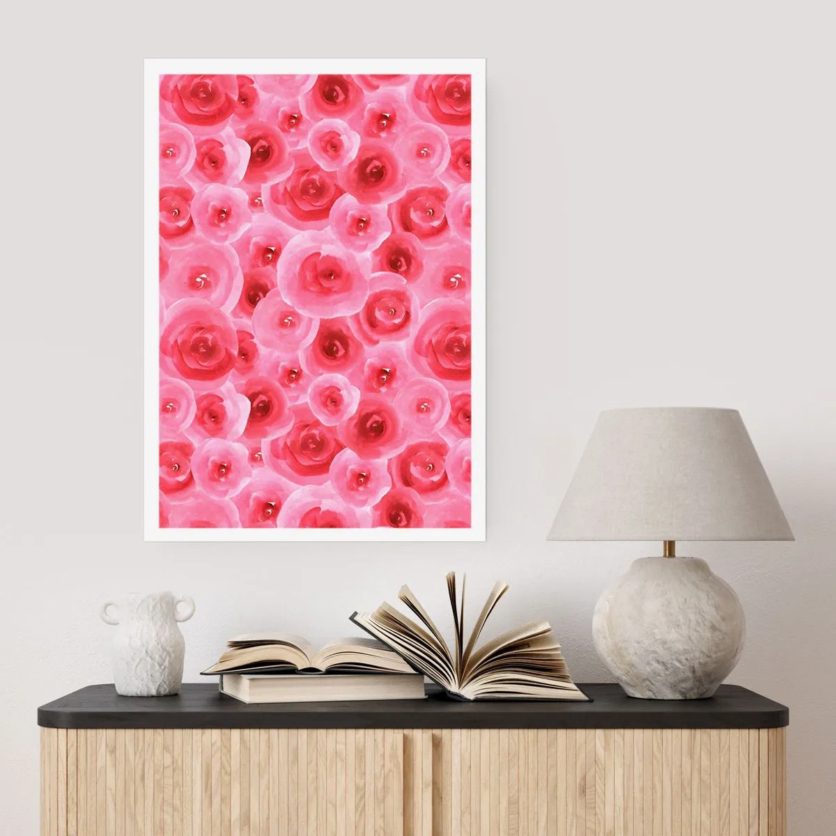 Poster - Oben und unten Rosen - 61x91 cm
