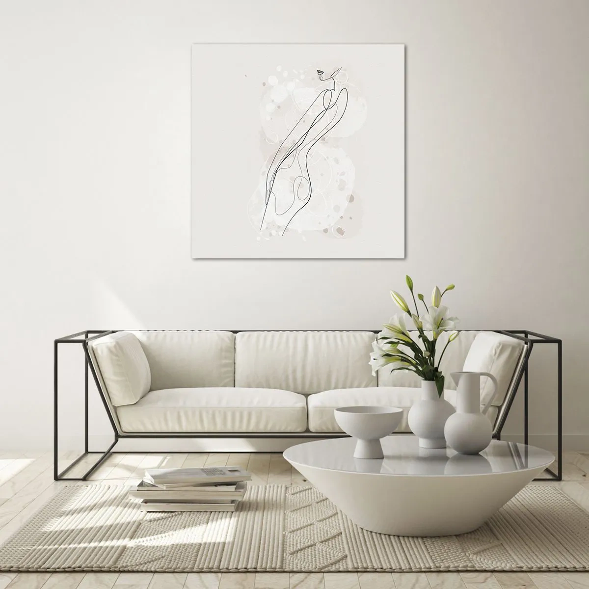 Glasbild - Bild auf glas - Der Blick schweift - 70x70 cm