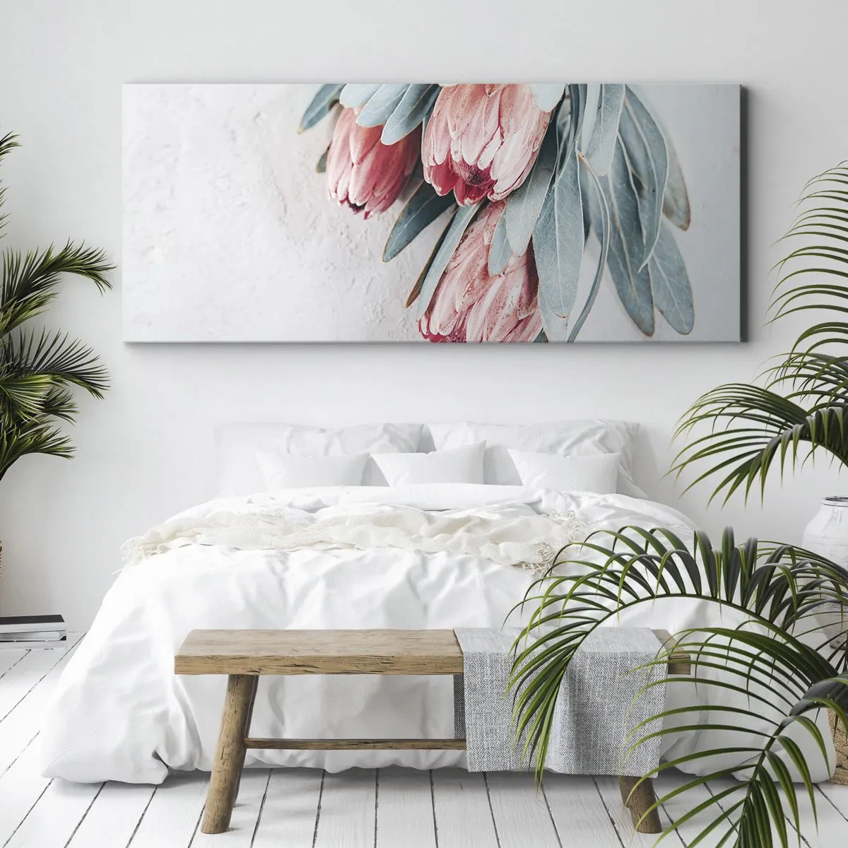 Bild auf Leinwand - Leinwandbild - Schämen sich für ihre eigene Schönheit - 100x40 cm