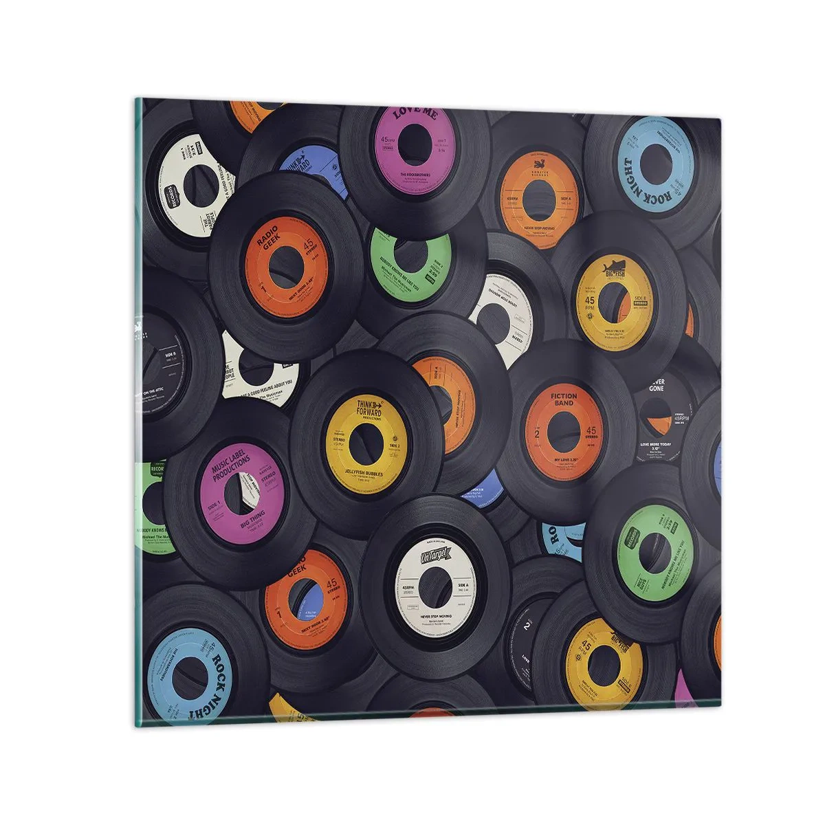 Glasbild - Bild auf glas - Farben der Klassiker - 40x40 cm