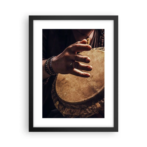 Poster in einem schwarzem Rahmen - Im Rhythmus des Herzens - 30x40 cm