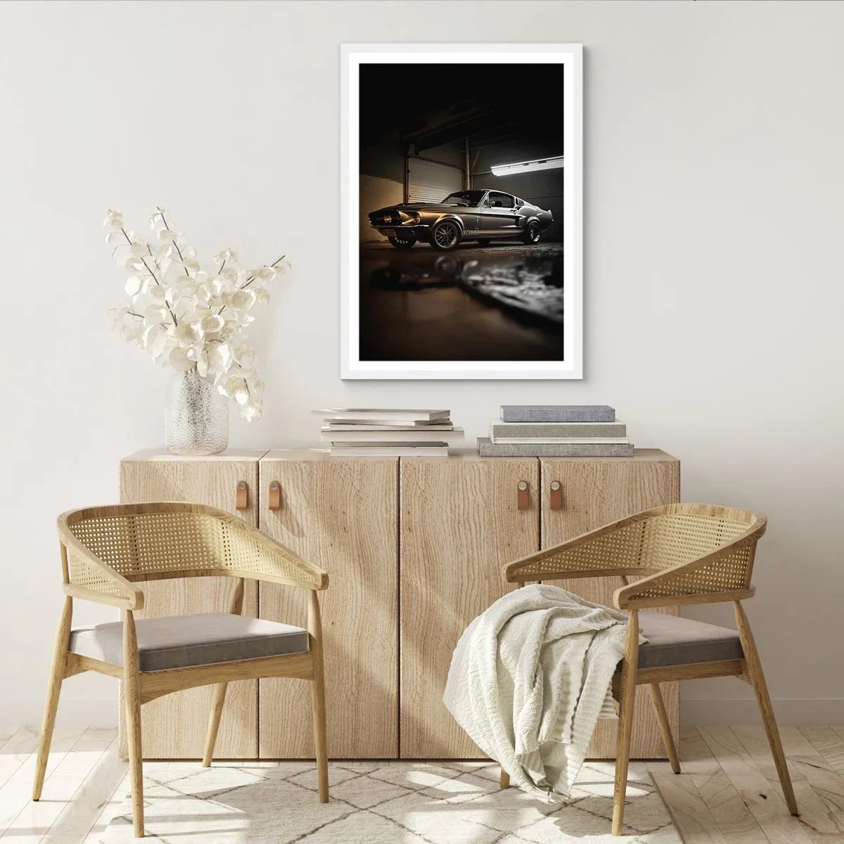 Poster in einem weißen Rahmen - Zurück in die Vergangenheit - 50x70 cm