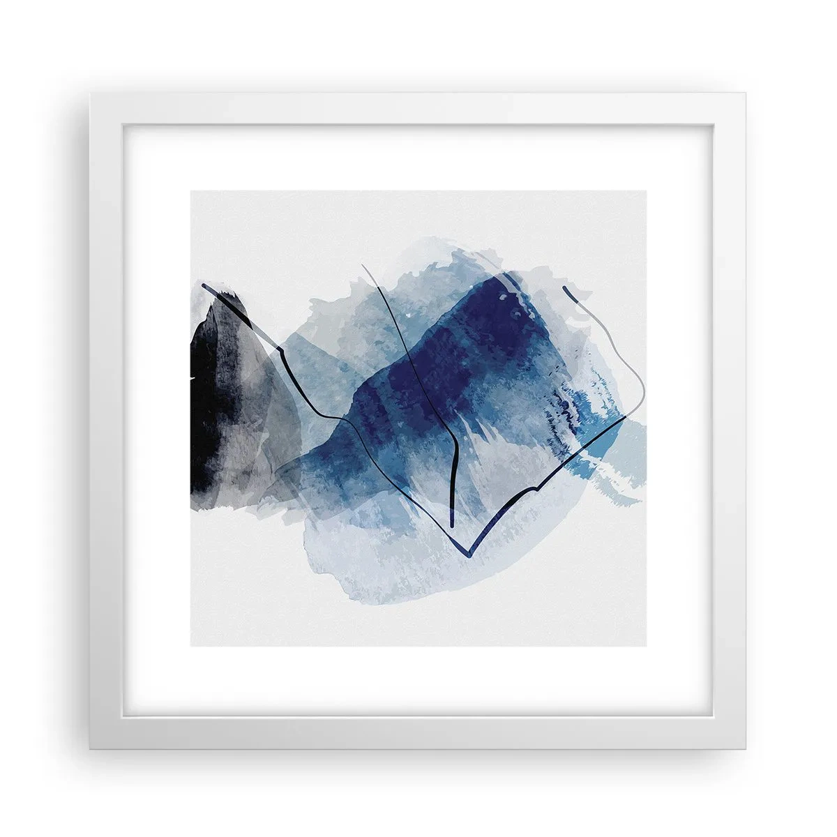 Poster in einem weißen Rahmen - Eisberg - 30x30 cm