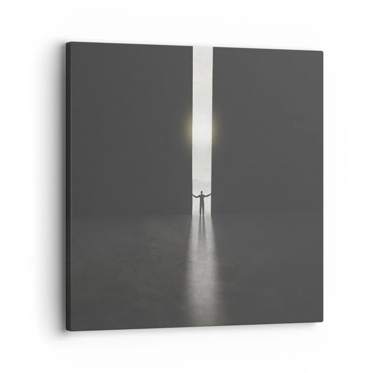 Bild auf Leinwand - Leinwandbild - Ein Schritt in eine strahlende Zukunft - 30x30 cm
