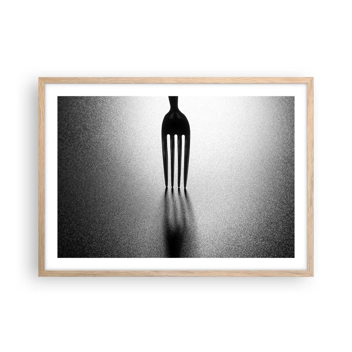 Poster in einem Rahmen aus heller Eiche - Licht und Schatten - 70x50 cm