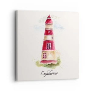 Bild auf Leinwand - Leinwandbild - Das Wetter ringsum ist immer gut - 30x30 cm