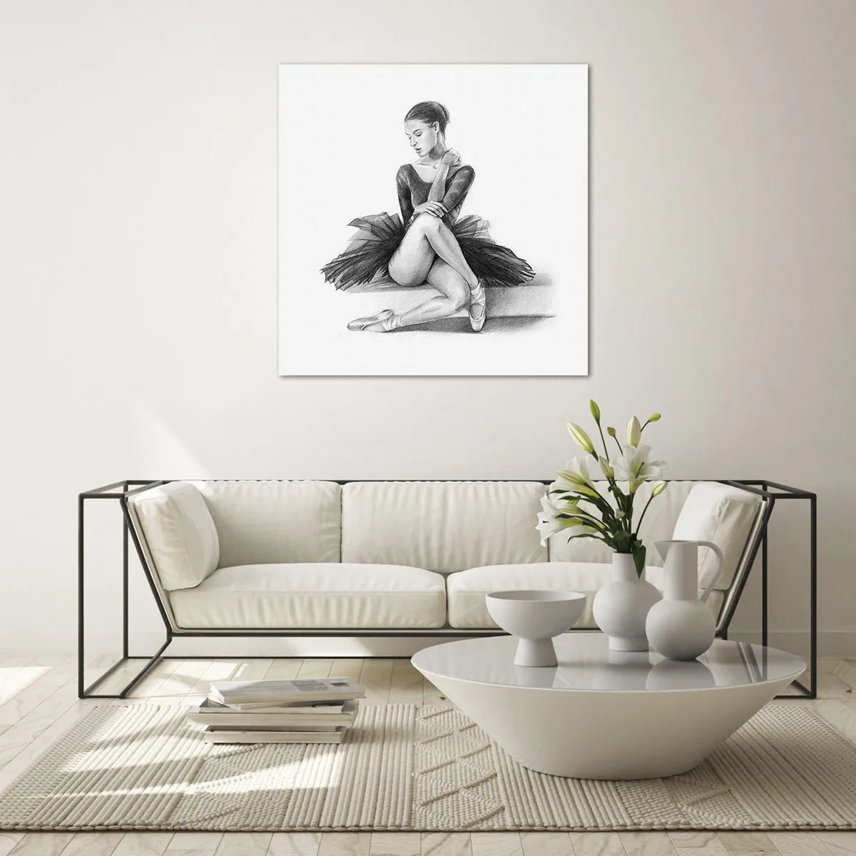 Glasbild - Bild auf glas - Vom Tanz verzaubert - 60x60 cm