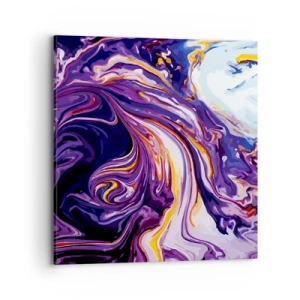 Bild auf Leinwand - Leinwandbild - Die Falte ist lila geworden - 70x70 cm