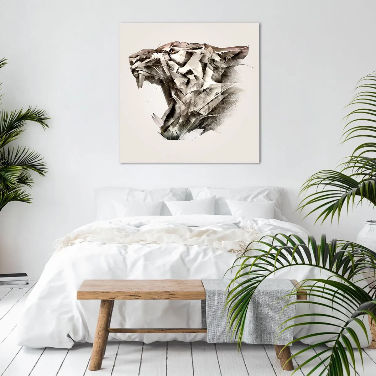 Bild auf Leinwand - Leinwandbild - Du weißt schon wer das Sagen hat - 70x70 cm