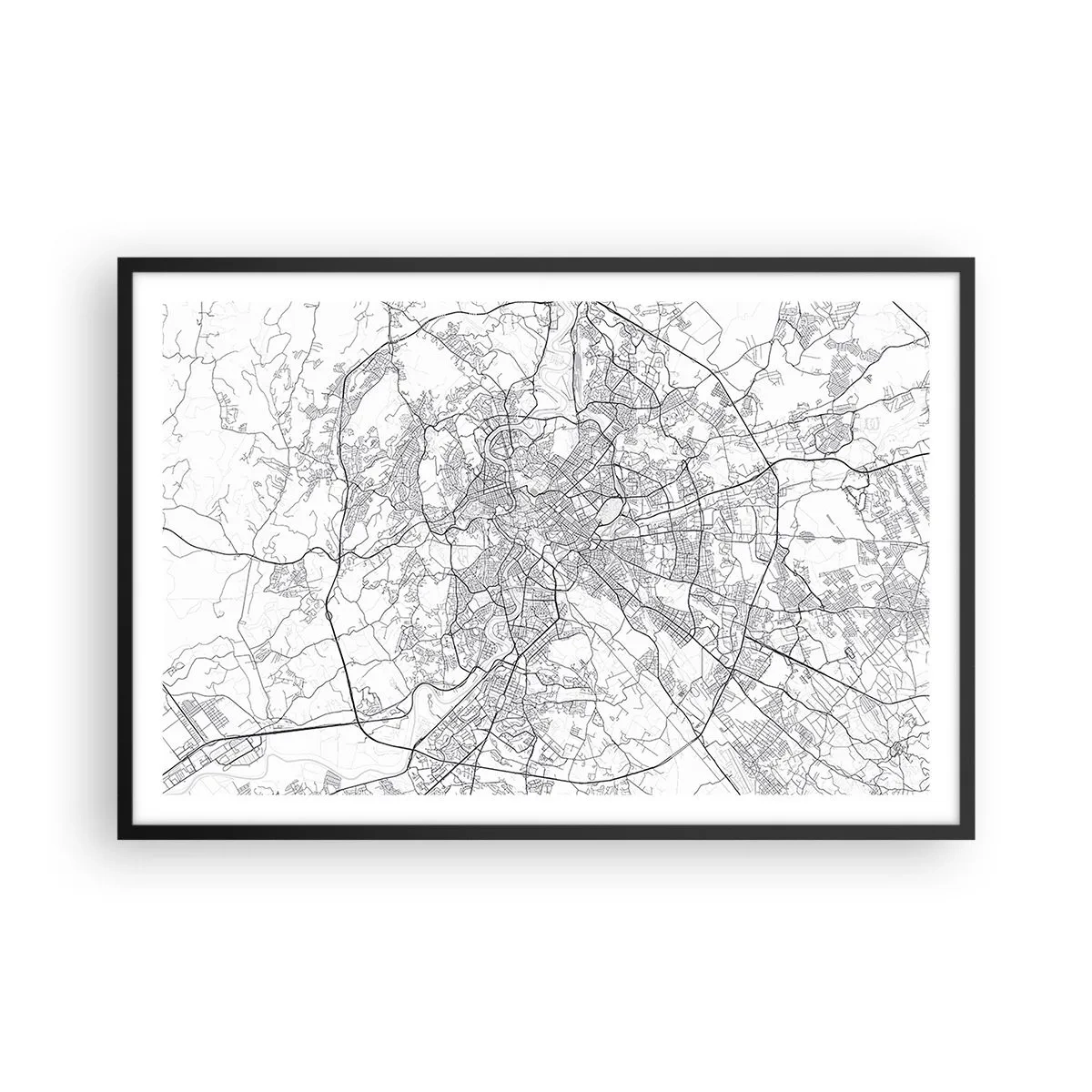 Poster in einem schwarzem Rahmen - Römischer Kreis - 91x61 cm