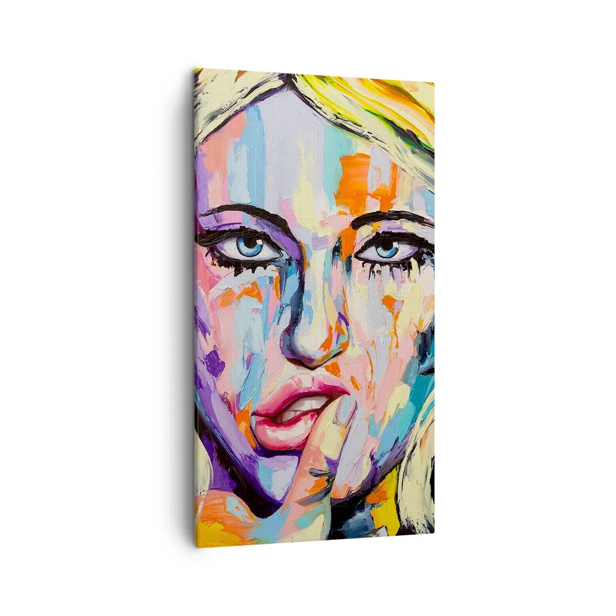 Bild auf Leinwand - Leinwandbild - Schau ihr direkt in die Augen - 45x80 cm