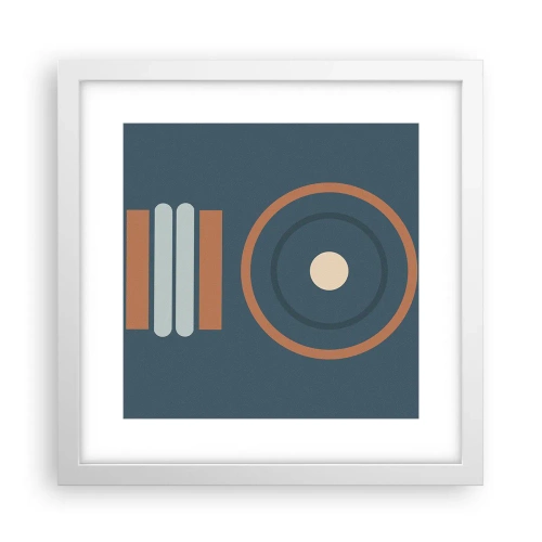 Poster in einem weißen Rahmen - Das Wesen der Dinge - 30x30 cm