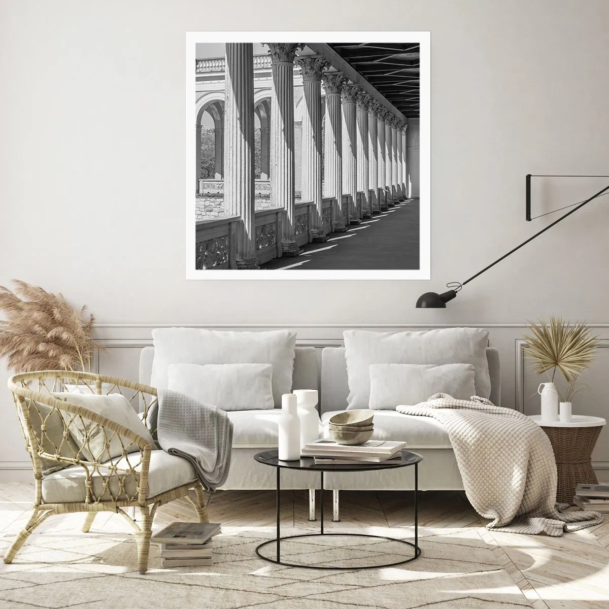 Poster - Sonnige Arkade - 60x60 cm