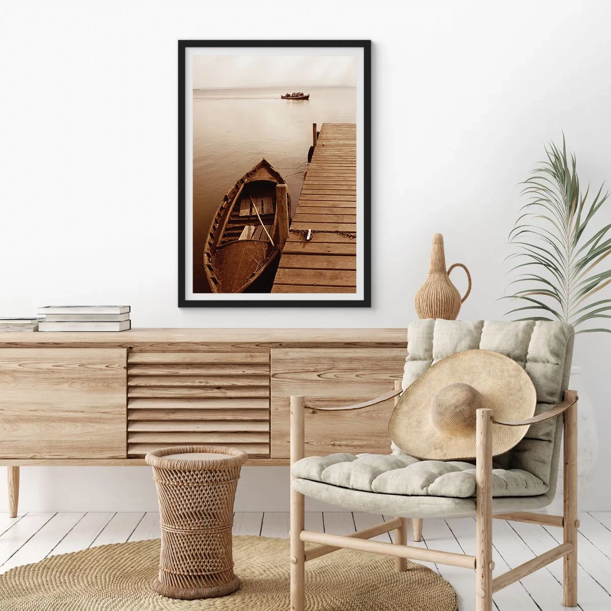Poster in einem schwarzem Rahmen - Großer Frieden - 40x50 cm