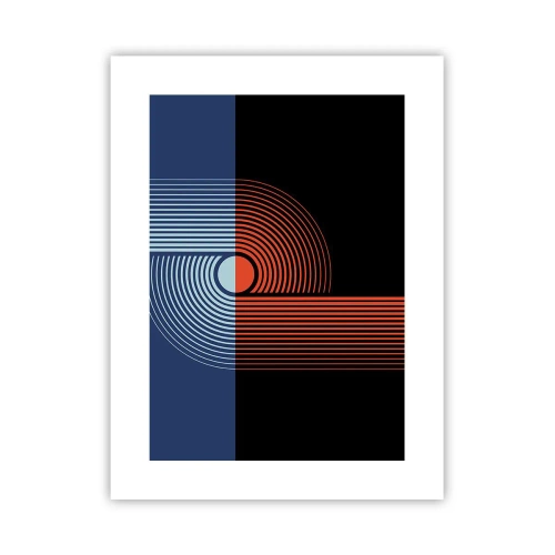 Poster - In einer geometrischen Umarmung - 30x40 cm