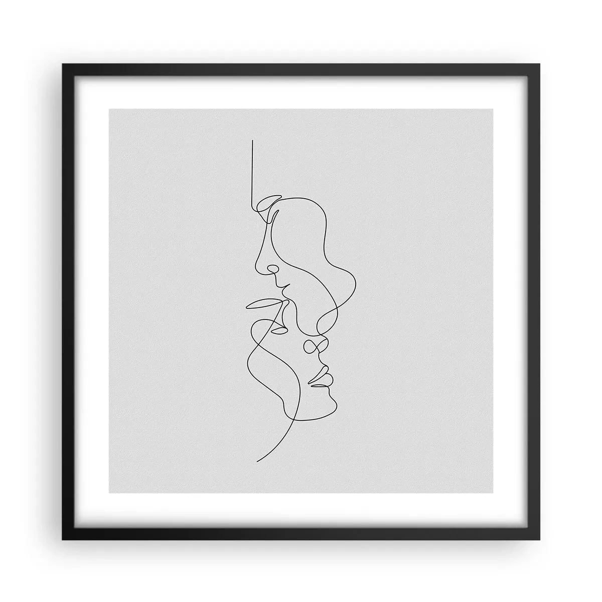 Poster in einem schwarzem Rahmen - Die Hitze bitterer Begierden - 50x50 cm