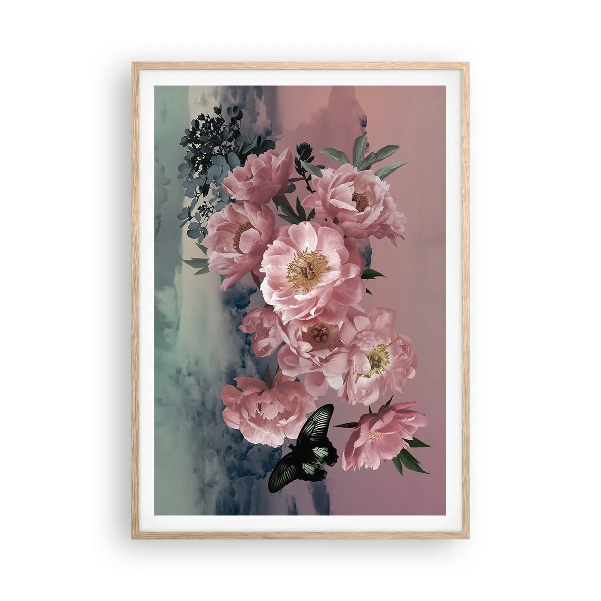 Poster in einem Rahmen aus heller Eiche - Der Höhepunkt der Romantik - 70x100 cm