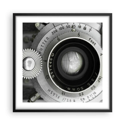 Poster in einem schwarzem Rahmen - Eine Story über Hollywood - 50x50 cm