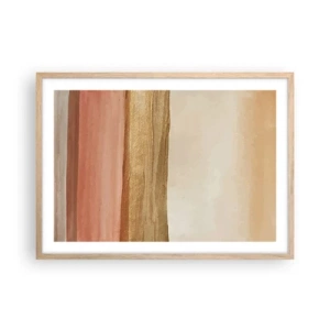 Poster in einem Rahmen aus heller Eiche - Vertikale Komposition - 70x50 cm