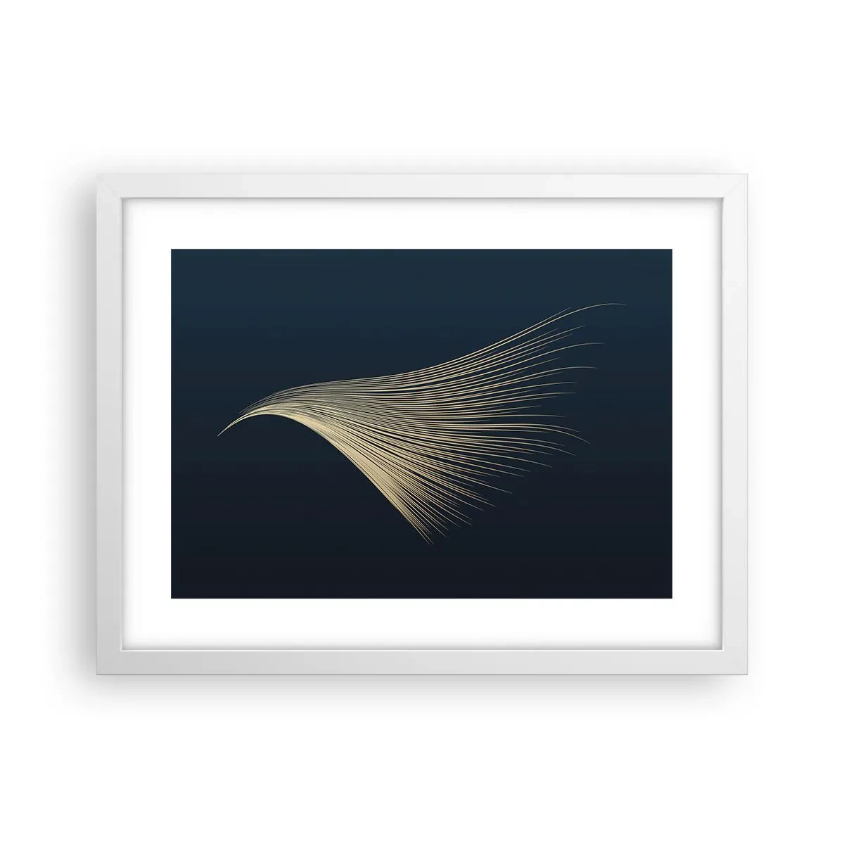 Poster in einem weißen Rahmen - Wie das Haar eines Engels - 40x30 cm