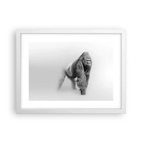 Poster in einem weißen Rahmen - Zuversichtlich in seiner Stärke - 40x30 cm