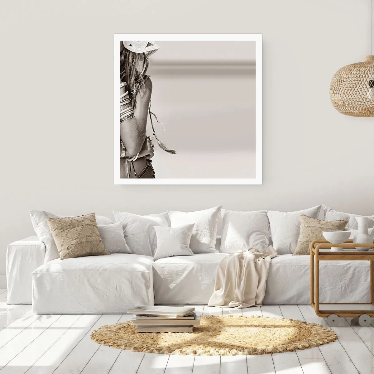 Poster - Wieso ein Mädchen - 40x40 cm