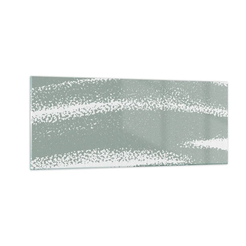 Glasbild - Bild auf glas - Abstraktion im Winterklima - 100x40 cm