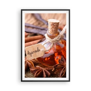 Poster in einem schwarzem Rahmen - Zur Einheit von Körper und Geist - 61x91 cm