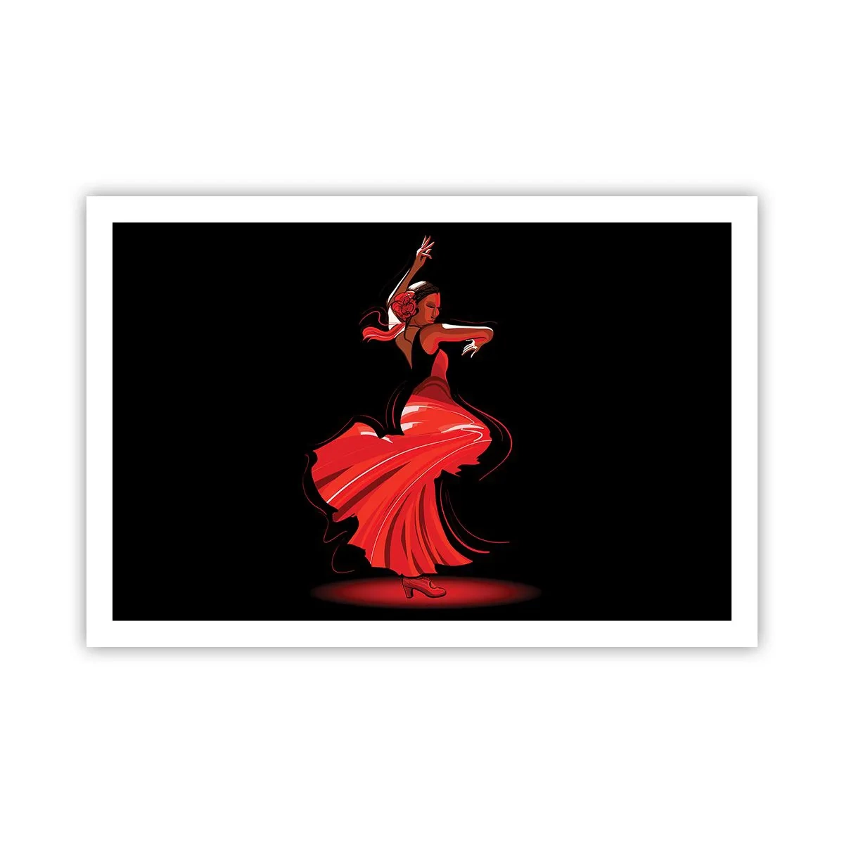 Poster - Der feurige Geist des Flamenco - 91x61 cm