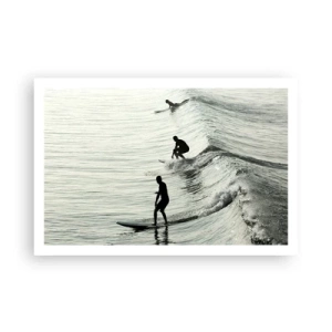 Poster - Gegen die Welle - 91x61 cm