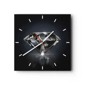 Wanduhr - Glasuhr - Beste Freundin - 40x40 cm