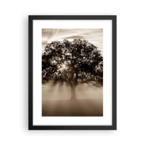 Poster in einem schwarzem Rahmen - Baum der guten Nachrichten  - 30x40 cm
