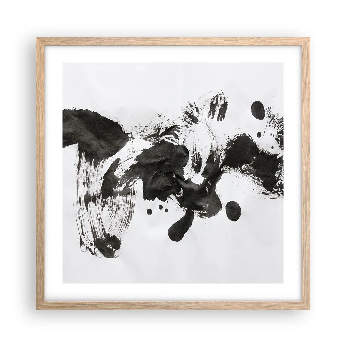 Poster in einem Rahmen aus heller Eiche - Obwohl das Wahnsinn ist, steckt darin eine Methode? - 50x50 cm