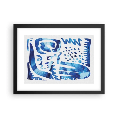 Poster in einem schwarzem Rahmen - Zurück zu den Wurzeln - 40x30 cm