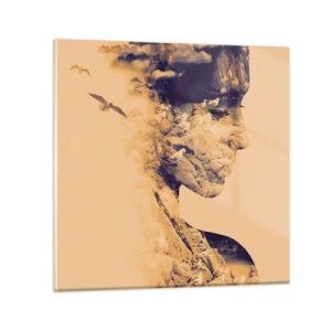 Glasbild - Bild auf glas - Von Natur aus schön - 70x70 cm