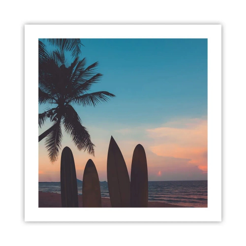 Poster - Morgen wird es auch lustig - 50x50 cm