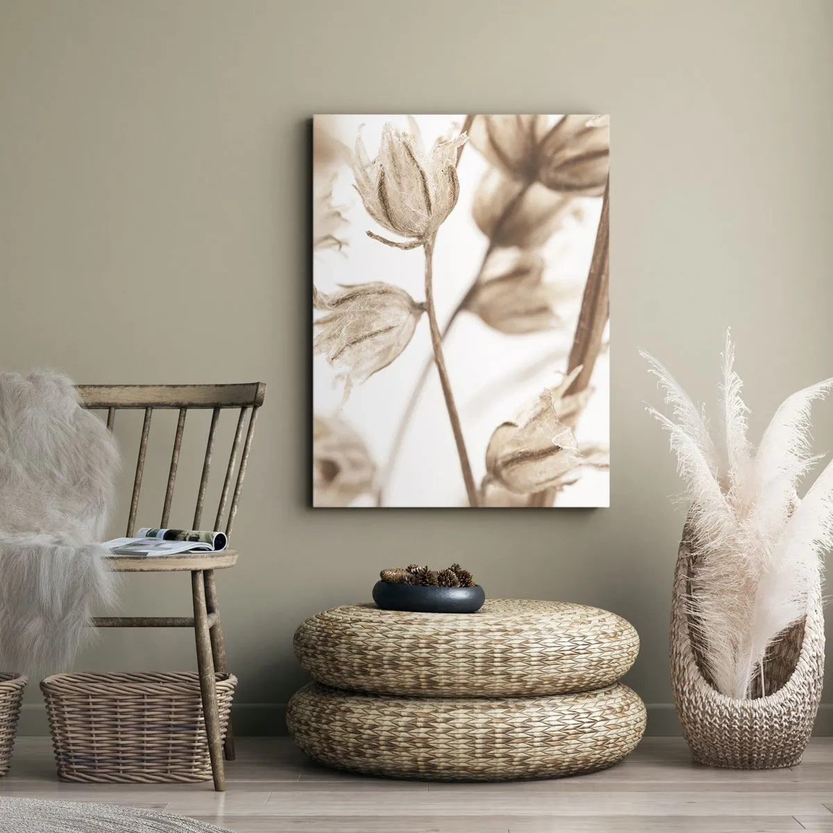 Bild auf Leinwand - Leinwandbild - Sie rufen am Ende des Sommers an - 70x100 cm