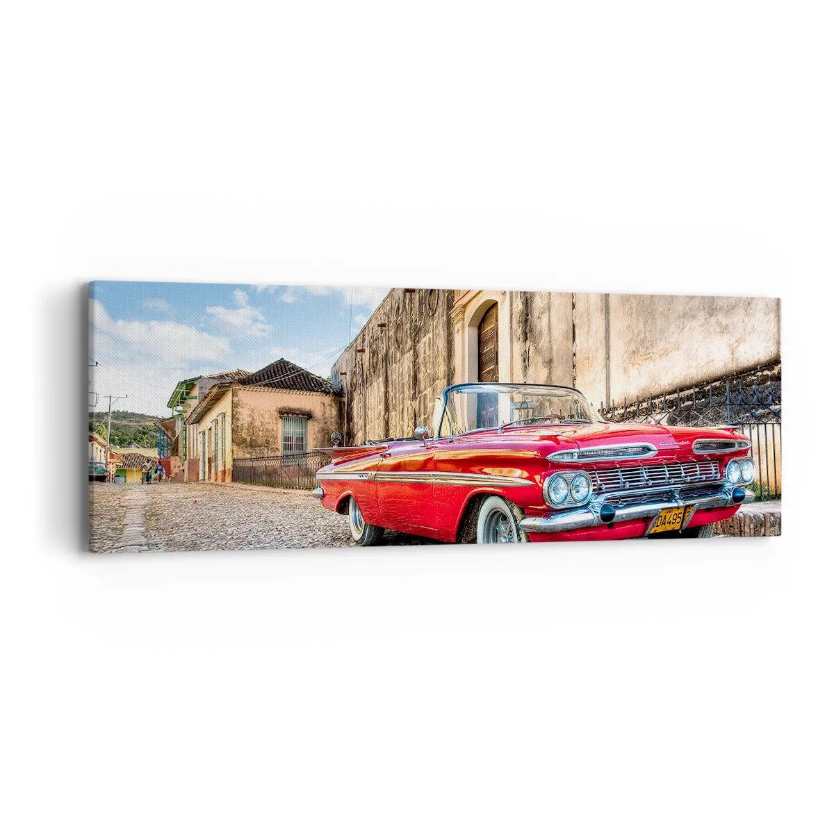 Bild auf Leinwand - Leinwandbild - Kubanische Emotionen - 90x30 cm
